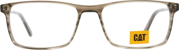 Hochwertige große Kunststoffbrille für Herren von der Marke Caterpillar in der Farbe braun
