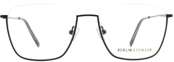 Große raffinierte Brille für Damen und Herren von der Marke Berlin Eyewear in schwarz
