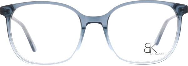 Farbenfrohe Kunststoffbrille für Damen in der Farbe graublau