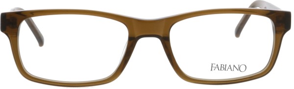 Schlichte und elegante Kunststoffbrille für Damen und Herren in einem transparenten Braunton