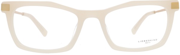 Wunderschön schlichte Damen Kunststoffbrille von Liebeskind in beige
