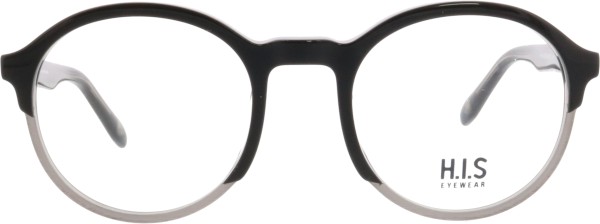Coole runde Brille von der Marke HIS in der Farbe schwarz grau für Damen und Herren 