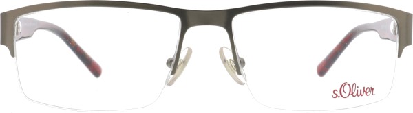 Moderne rechteckige Halbrandbrille für Herren von der Marke s.Oliver