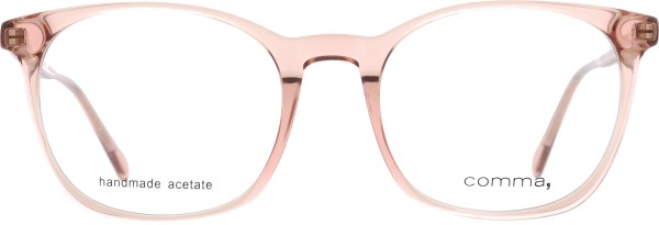 Hübsche Damenbrille von der Marke Comma im transparenten Rosaton 
