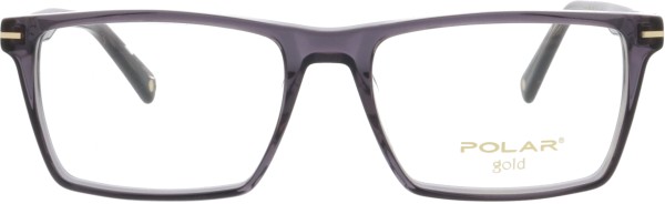Klassische Kunststoffbrille von Polar für Herren in der Farbe grau transparent