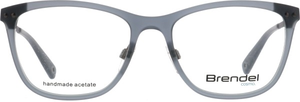 Elegante moderne Kunststoffbrille für Damen in der Farbe grau