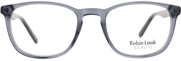 Klassische Kunststoffbrille für Damen und Herren aus der Robin Look Kollektion in grau