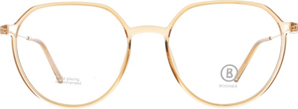 Stylische Brille für Damen in einer Pantoform in der Farbe orange von Bogner