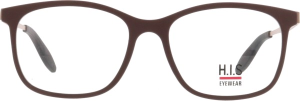 Tolle quadratische Damenbrille in einem schönem mattem braun von der Marke HIS