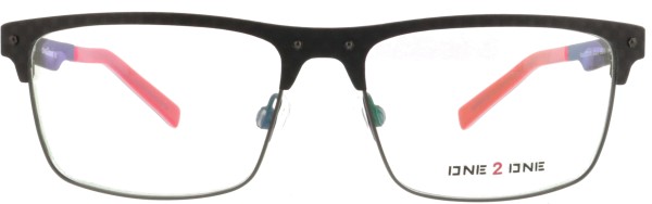 Klassische Herrenbrille aus Metall in den Farben schwarz rot