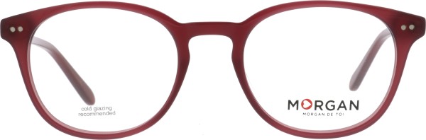 Poppige rote Kunststoffbrille für Damen von der Marke Morgan