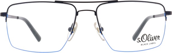 Modische Herrenbrille aus Metall von der Marke s.Oliver in der Farbe blau