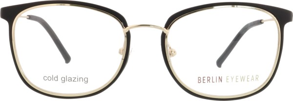 Coole Unisexbrille von Berlin Eyewear in der Farbe schwarz gold