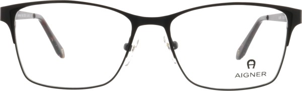 Elegante Damenbrille aus Metall von der Marke Aigner in der Farbe schwarz