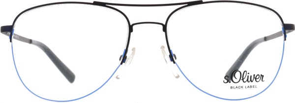 Stylische Herrenbrille von s.Oliver in einer Pilotenform in der Farbe blau