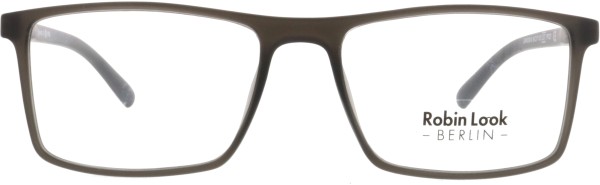Klassisch rechteckige Kunststoffbrille für Damen und Herren aus der Robin Look Kollektion in grau