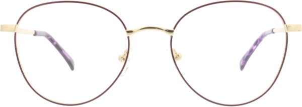Besondere Damenbrille aus dem Hause Red Eyewear in einer Schmetterlingsform in der Farbe gold