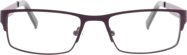 Kleine rechteckige Damenbrille aus Metall in der Farbe lila