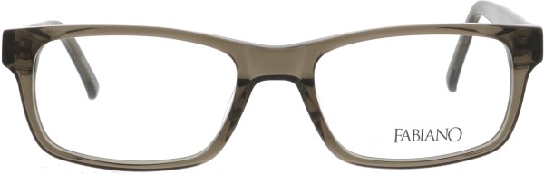 Schlichte elegante Kunststoffbrille für Damen und Herren von der Marke Fabiano in der Farbe braun