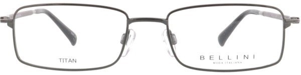 Rechteckige Titanbrille für Damen und Herren in der Farbe grau