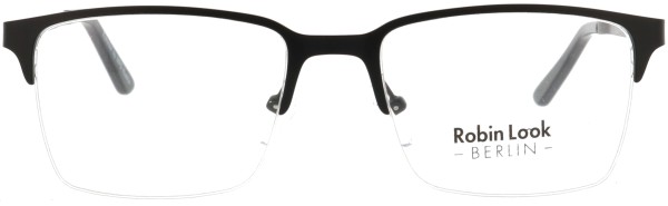 Klassische Halbrandbrille aus der Robin Look Kollektion für Herren in schwarz