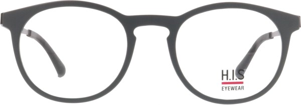 Schöne runde Unisex Brille in einem matten Grau von der Marke HIS