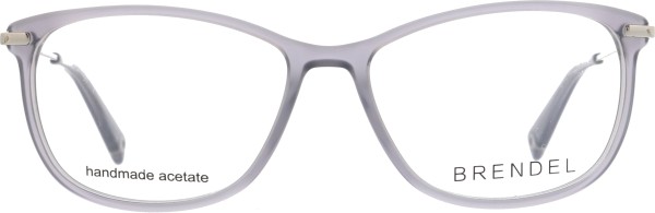 Unauffällige aber elegante Kunststoffbrille für Damen von der Marke Brendel in der Farbe grau