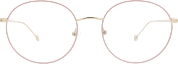 Coole Damenbrille aus dem Hause Red Eyewear in der Farbe gold mit einer Front aus rosa pastell