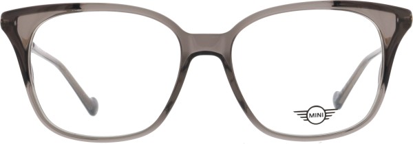 Feminine Kunststoffbrille für Damen von der Marke Mini in der Farbe grau