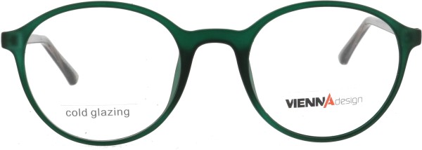 Schöne runde Brille von der Marke Vienna für Damen in grün braun