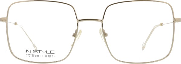 Große Retro Hipster Brille aus Metall für Damen in der Farbe gold