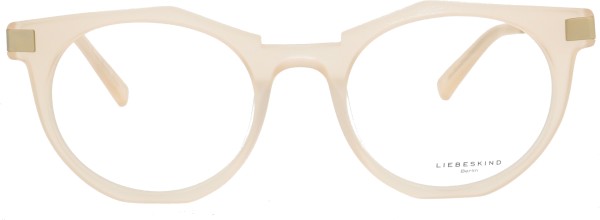 extravagante weibliche Damenbrille von Liebeskind in der Farbe gold rosé 11028