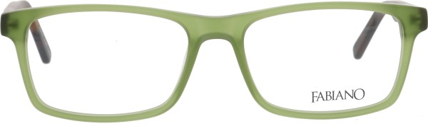 Klassisch schöne Kunststoffbrille von Fabiano für Damen und Herren in der Farbe grün und havanna 
