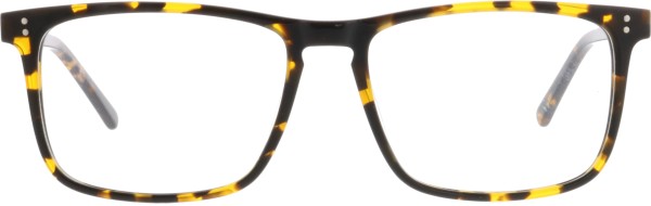 Klassische rechteckige Herren Kunststoffbrille von der Marke Sunoptic in der Farbe braun