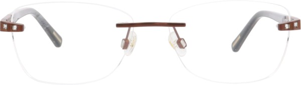 Wunderschöne randlose Brille für Damen mit Strasssteinen an den Bügeln