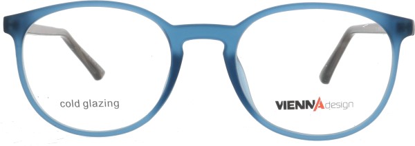 Wunderbar leichte Damenbrille von der Marke Vienna in den Farben blau und braun
