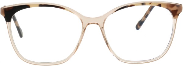 Elegante Damenbrille aus Kunststoff in einem gemusterten Design aus dem Hause Morgan