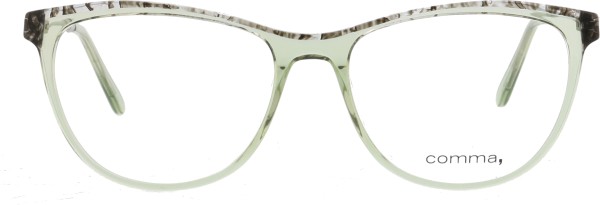 Wunderschöne schlichte Damenbrille von der Marke Comma in den Farben grün transparent