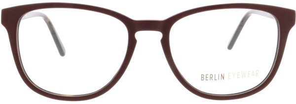 Klassische Damenbrille von der Marke Berlin Eyewear in der Farbe rotbraun