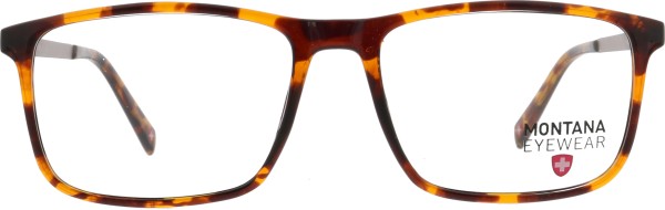 Klassische Kunststoffbrille für Herren von der Marke Montana in der Farbe braun