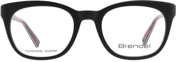 Elegante und moderne Damenbrille aus Kunststoff in der Farbe schwarz mit rot
