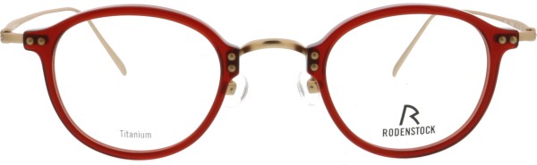 tolle kleine Unisex Brille von Rodenstock in einer Pantoform in rot 7059