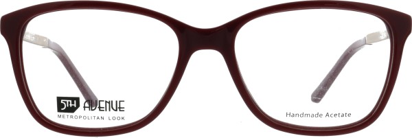 Wunderschöne klassische Kunststoffbrille für Damen in der Farbe rot