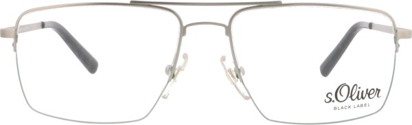 Modische Herrenbrille aus Metall von der Marke s.Oliver in der Farbe silber grau