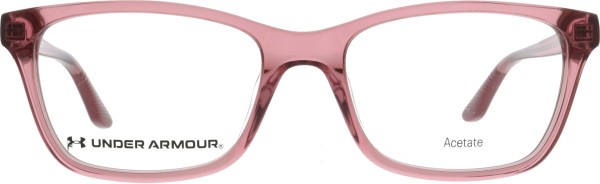 Hübsche sportliche Kunststoffbrille für Damen in rosa von der Marke Under Armour