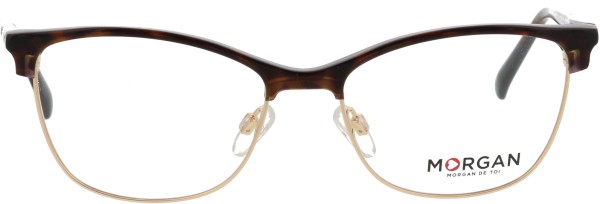 Trendige Retro Brille von Morgan in den Farben havanna gold für Damen