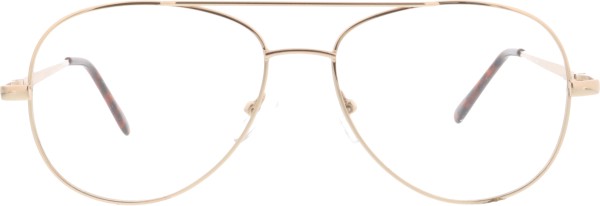 Große trendige Damenbrille in Pilotenform von der Marke Sunoptic in gold