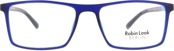 Klassisch rechteckige Kunststoffbrille für Damen und Herren aus der Robin Look Kollektion in blau