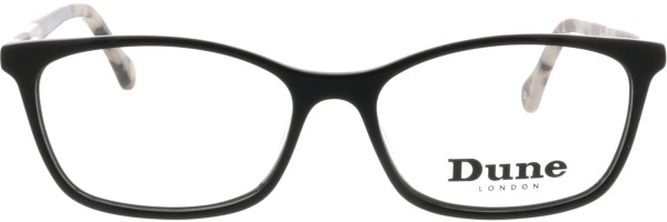 Hübsche Kunststoffbrille von der Marke Dune London in schwarz weiß
