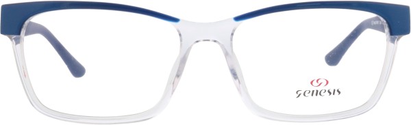 Tolle, teilweise transparente Kunststoffbrille für Damen